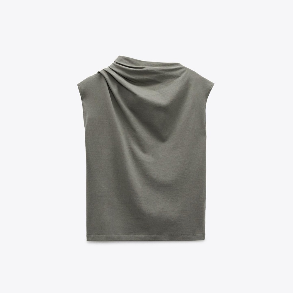 Zara pleated shirt